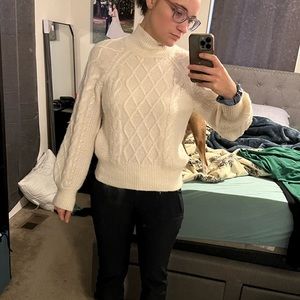 Cream Abercrombie sweater